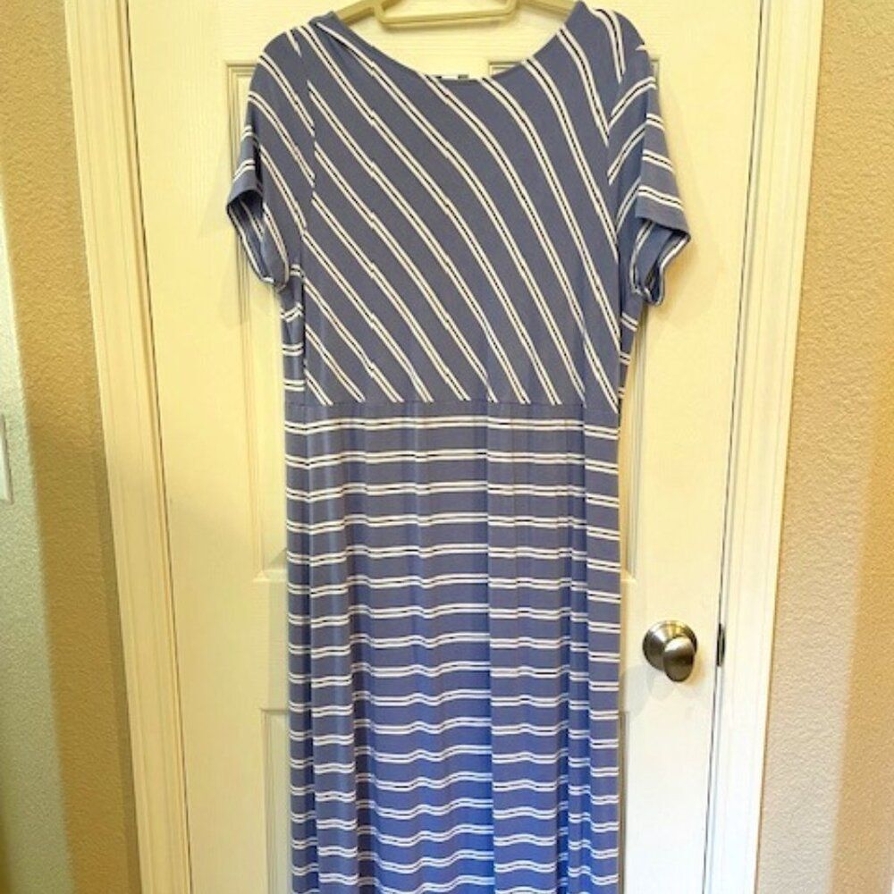 JJill short-sleeve maxi dress; size large great condition
